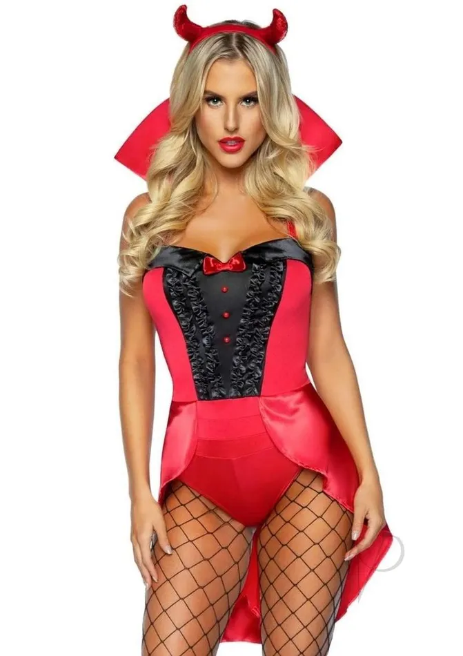 Leg Avenue Devilish Darling Tux and Tails Bodysuit with Stay Up Collar PinOn Devil Tail and Sequin Devil Horn Headband 3 Piece Medium Red Leg Avenue Male Sex Toys Leg Avenue Devilish Darling Tux and Tails Bodysuit with Stay Up Collar PinOn Devil Tail and Sequin Devil Horn Headband 3 Piece Medium Red Leg Avenue Male Sex Toys