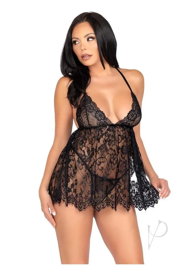 Leg Avenue Female Sex Toys Leg Avenue Floral Lace Babydoll with Eyelash Lace Scalloped Hem Adjustable CrossOver Straps and GString Panty Large Black Leg Avenue Female Sex Toys Leg Avenue Floral Lace Babydoll with Eyelash Lace Scalloped Hem Adjustable CrossOver Straps and GString Panty Large Black