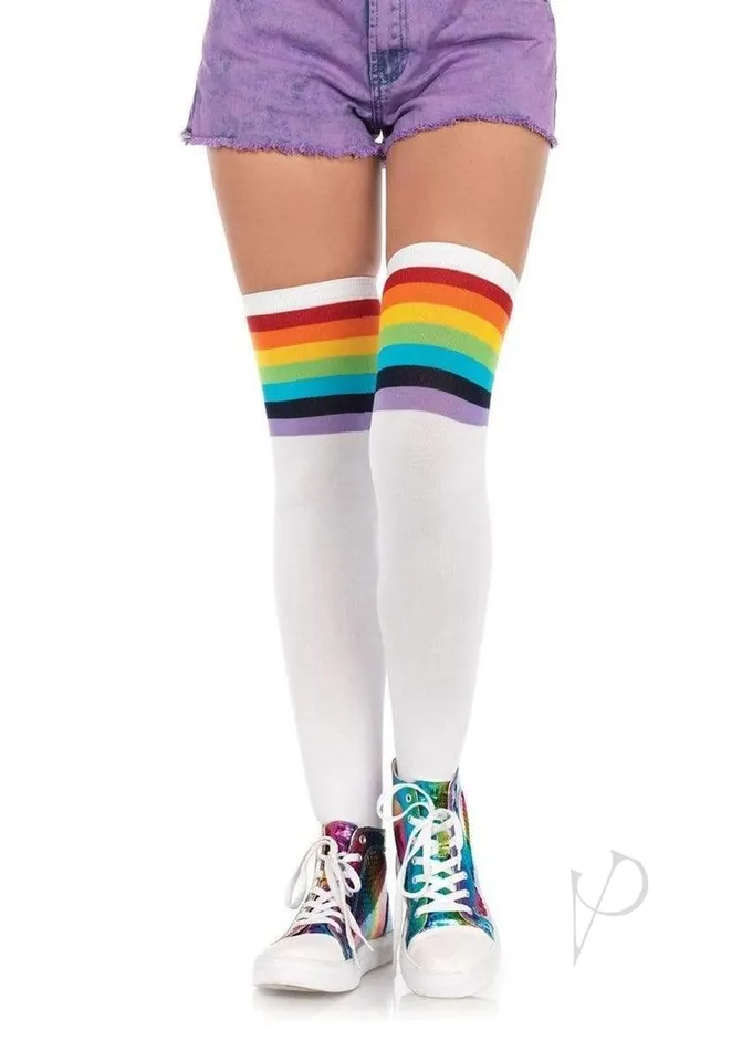 Leg Avenue Leg Avenue Over The Rainbow Opaque Thigh High OS Multicolor Dildos Leg Avenue Leg Avenue Over The Rainbow Opaque Thigh High OS Multicolor Dildos