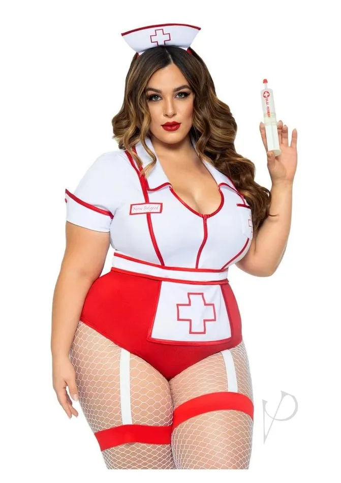 Leg Avenue Nurse Feelgood Snap Crotch Garter Bodysuit with Attached Apron and Hat Headband 2 Piece 1X2X RedWhite Leg Avenue Male Sex Toys Leg Avenue Nurse Feelgood Snap Crotch Garter Bodysuit with Attached Apron and Hat Headband 2 Piece 1X2X RedWhite Leg Avenue Male Sex Toys