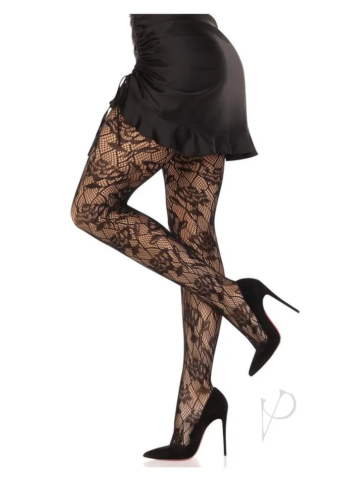 Leg Avenue Wild Rose Net Tights OS Black Leg Avenue Vibrators Leg Avenue Wild Rose Net Tights OS Black Leg Avenue Vibrators