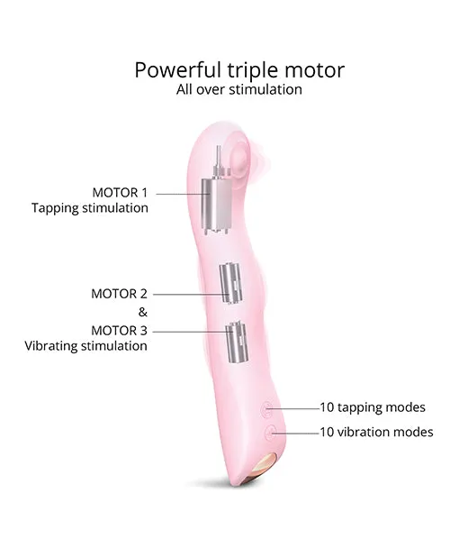Love to Love Swap Tapping Vibrator Baby Pink Love To Love Vibrators
