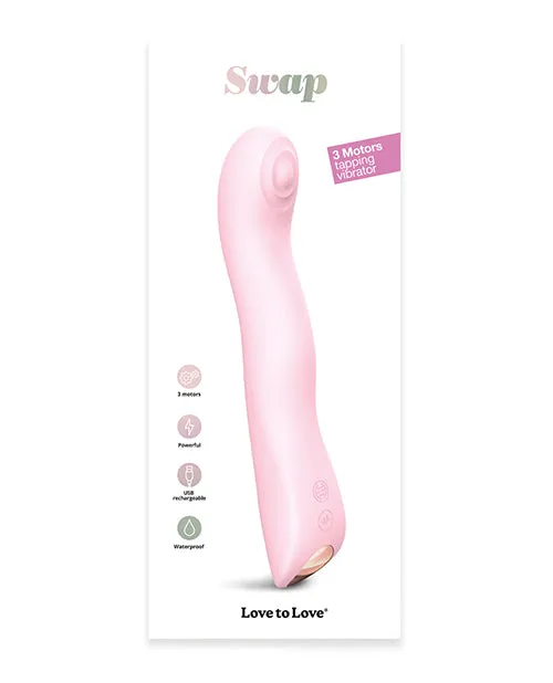 Love to Love Swap Tapping Vibrator Baby Pink Love To Love Vibrators