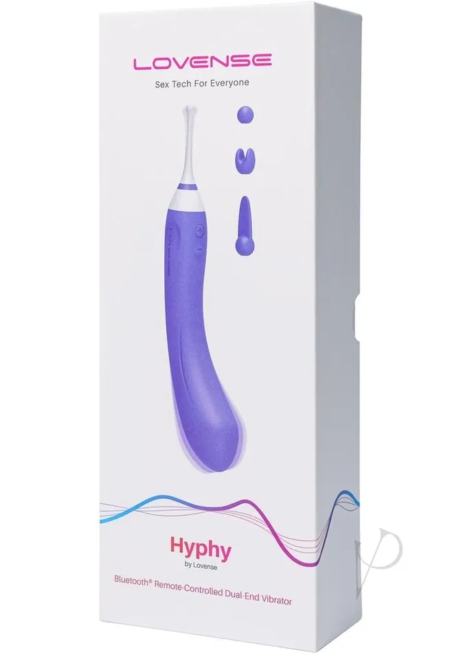 Lovense Female Sex Toys Lovense Hyphy App Compatible Silicone Dual End Vibrator Purple Lovense Female Sex Toys Lovense Hyphy App Compatible Silicone Dual End Vibrator Purple