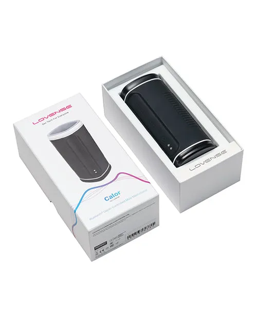 Lovense Male Sex Toys Lovense Calor Rechargeable Bluetooth Stroker with Remote Control Black Lovense Male Sex Toys Lovense Calor Rechargeable Bluetooth Stroker with Remote Control Black
