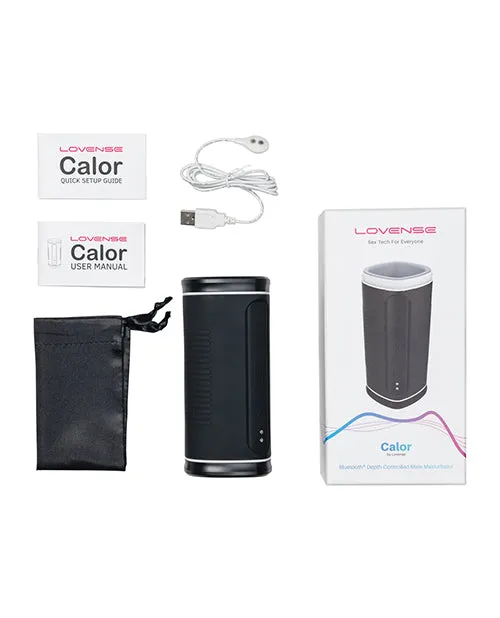 Lovense Male Sex Toys Lovense Calor Rechargeable Bluetooth Stroker with Remote Control Black Lovense Male Sex Toys Lovense Calor Rechargeable Bluetooth Stroker with Remote Control Black