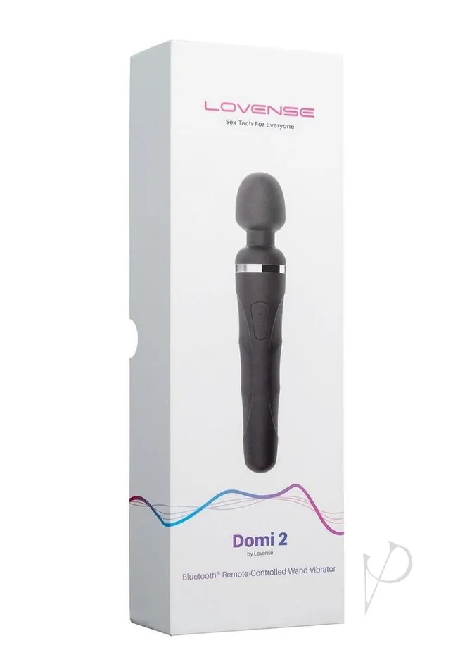 Lovense Vibrators Lovense Domi 2 Rechargeable Wand Massager Black