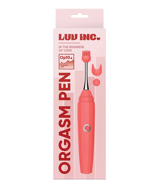 Luv Vibrators Luv Inc Orgasm Pen wThree Attachments Coral Luv Vibrators Luv Inc Orgasm Pen wThree Attachments Coral