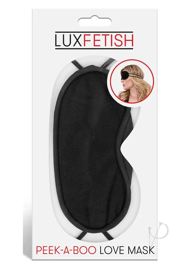 Lux Fetish Anal Lux Fetish PeekABoo Love Mask Black