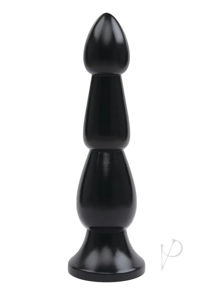 Lux Fetish Anal Lux Fetish Ribbed Butt Plug 9in Black Lux Fetish Anal Lux Fetish Ribbed Butt Plug 9in Black