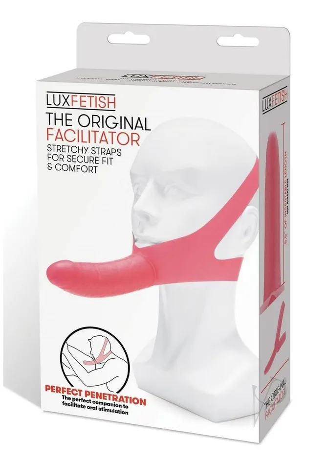 Lux Fetish The Original Facilitator Face StrapOn with Dildo Pink Lux Fetish Female Sex Toys Lux Fetish The Original Facilitator Face StrapOn with Dildo Pink Lux Fetish Female Sex Toys
