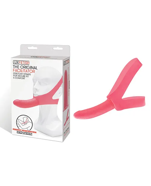 Lux Fetish The Original Facilitator Face StrapOn with Dildo Pink Lux Fetish Female Sex Toys Lux Fetish The Original Facilitator Face StrapOn with Dildo Pink Lux Fetish Female Sex Toys