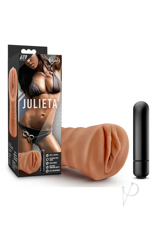 M For Men Male Sex Toys M for Men Julieta Vibrating Masturbator with Bullet Pussy Caramel M For Men Male Sex Toys M for Men Julieta Vibrating Masturbator with Bullet Pussy Caramel