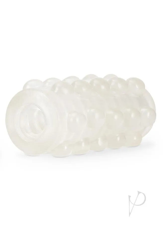 M For Men Male Sex Toys M for Men Soft and Wet Glow In The Dark Reversible Orb Masturbator Frosted