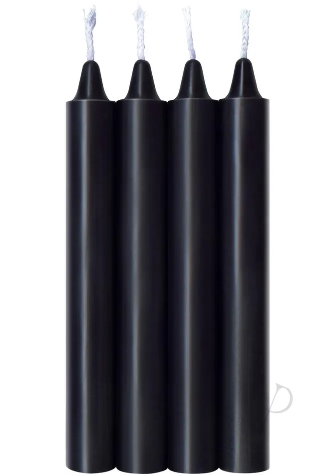 Make Me Melt Anal Make Me Melt WarmDrip Candles 4 Pack Jet Black