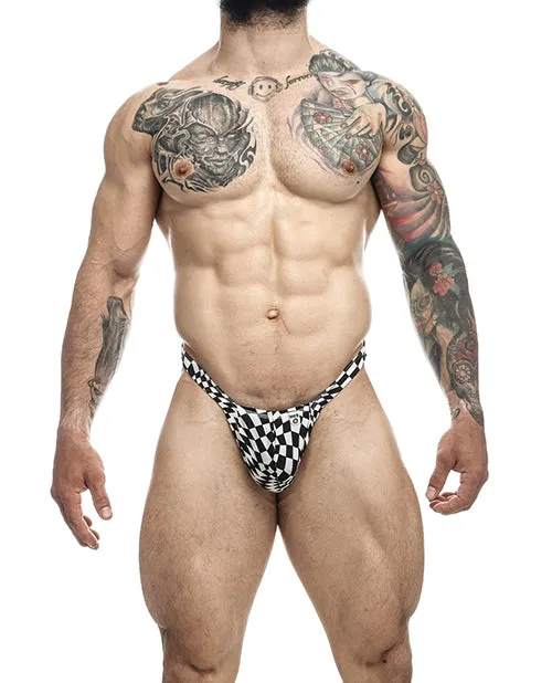 Male Basics Y Buns Thong Checkers XL Malebasics Male Sex Toys