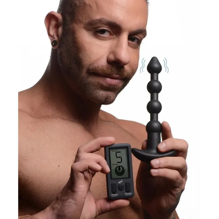 Male Sex Toys Bang 25X Vibrating Silicone Anal Beads with Remote Control