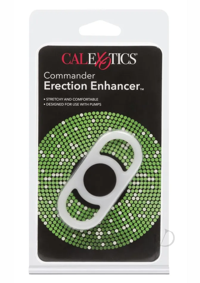 Male Sex Toys Commander Erection Enhancer Silicone Cock Ring White Rings