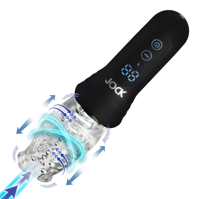 Male Sex Toys Curve Toys Spinning Thrusting and Vibrating Masturbator