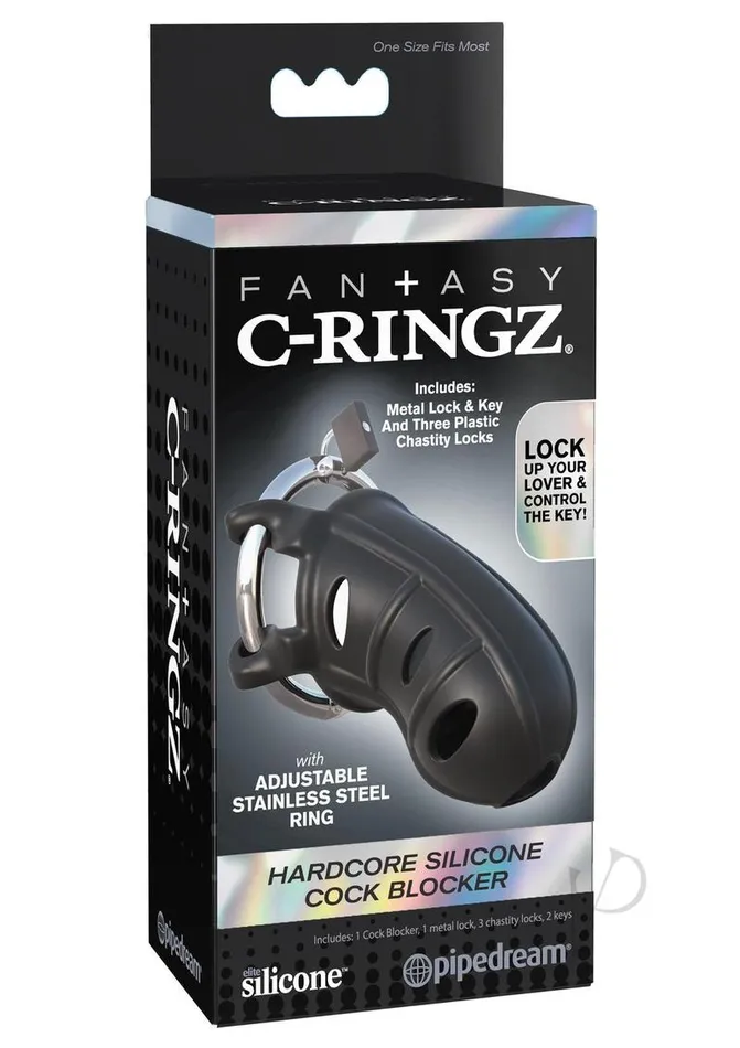 Male Sex Toys Fantasy C Ringz Fantasy CRingz Hardcore Silicone Cock Blocker Cock Ring Black Male Sex Toys Fantasy C Ringz Fantasy CRingz Hardcore Silicone Cock Blocker Cock Ring Black