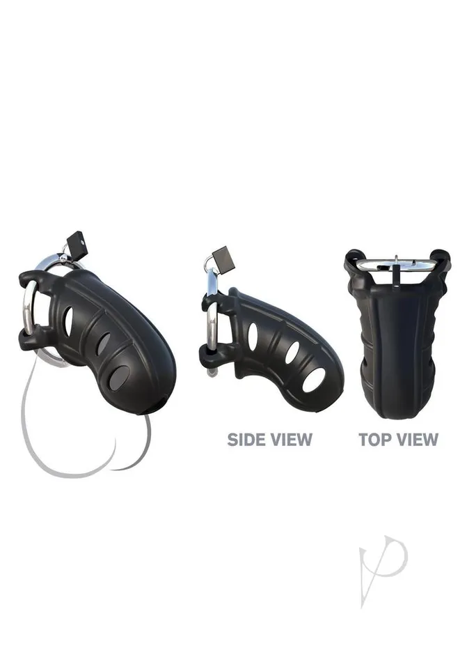 Male Sex Toys Fantasy C Ringz Fantasy CRingz Hardcore Silicone Cock Blocker Cock Ring Black