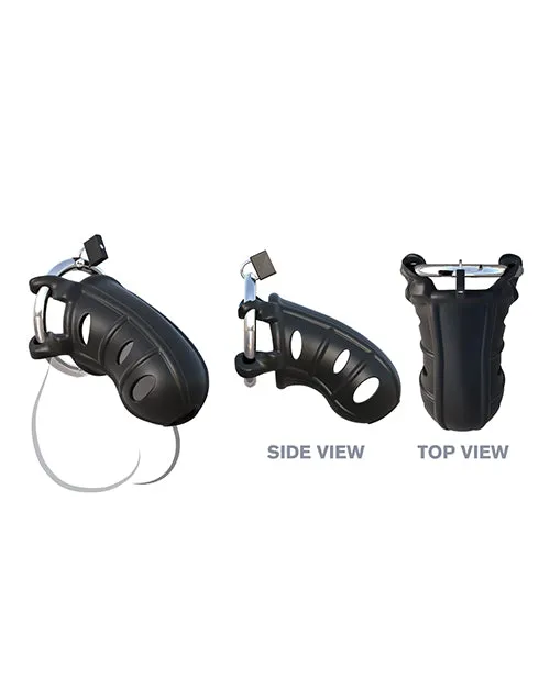 Male Sex Toys Fantasy C Ringz Fantasy CRingz Hardcore Silicone Cock Blocker Cock Ring Black