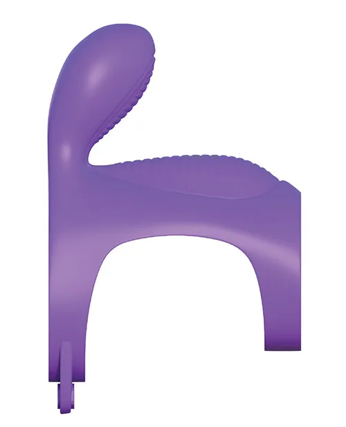 Male Sex Toys Fantasy CRingz Ultimate Silicone Couples Cage Cock Ring with Wired Remote Control Purple Fantasy C Ringz