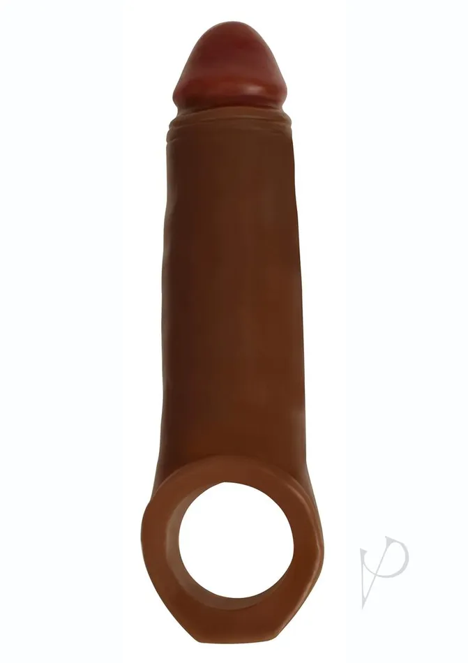 Male Sex Toys Jock Jock Realistic Penis Enhancer with Ball Strap 2in Chocolate