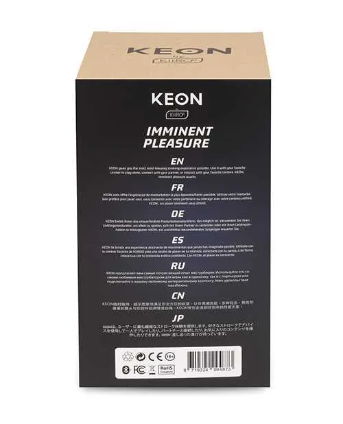 Male Sex Toys Kiiroo Kiiroo Keon Rechargeable Interactive Masturbator Black