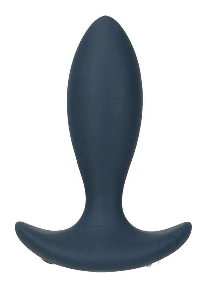 Male Sex Toys Lux Active LUX Active Throb Silicone Rechargeable Anal Plug with Remote Control 45in Blue