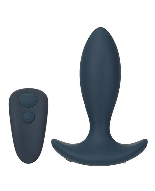 Male Sex Toys Lux Active LUX Active Throb Silicone Rechargeable Anal Plug with Remote Control 45in Blue