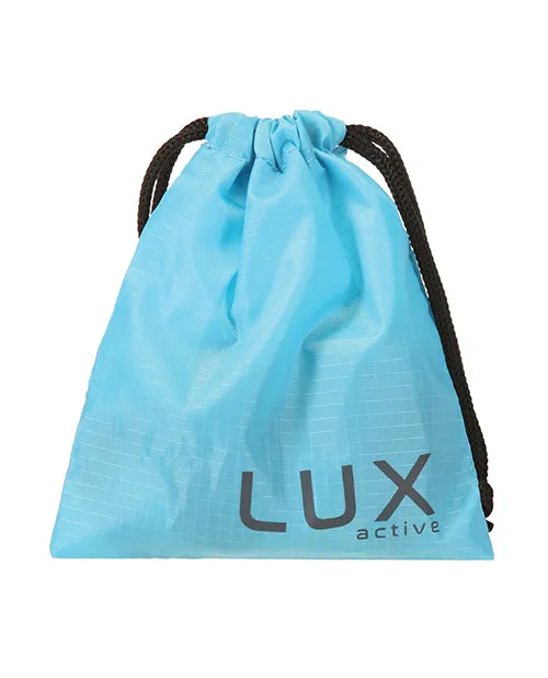 Male Sex Toys Lux Active LUX Active Throb Silicone Rechargeable Anal Plug with Remote Control 45in Blue