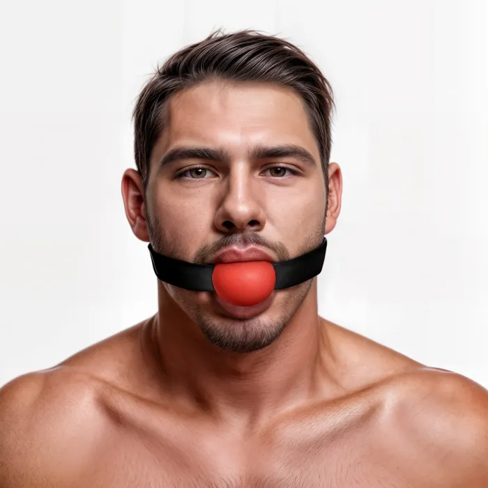 Male Sex Toys Master Series Gag Order Extreme Silicone Ball Gag