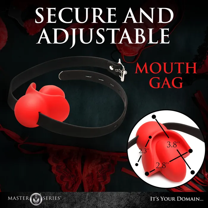Male Sex Toys Master Series Gag Order Extreme Silicone Ball Gag