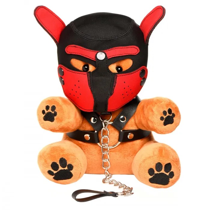 Male Sex Toys Master Series Pup Bear with Removeable Muzzle and Hood
