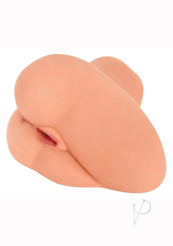 Male Sex Toys Mistress Mistress Casey Vibrating BioSkin Sidesaddle Stroker Pussy and Ass Vanilla