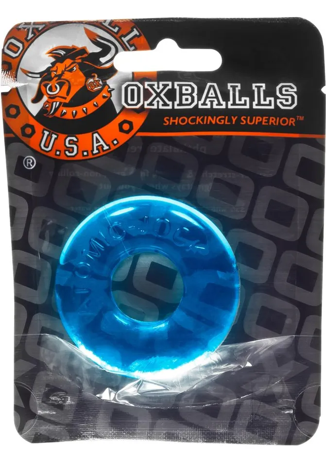 Male Sex Toys Oxballs Oxballs Atomic Jock DoNut2 Fatty Cock Ring Blue