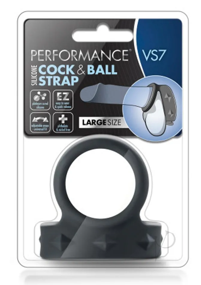 Male Sex Toys Performance Performance VS7 Silicone Cock and Ball Strap Large Black Male Sex Toys Performance Performance VS7 Silicone Cock and Ball Strap Large Black