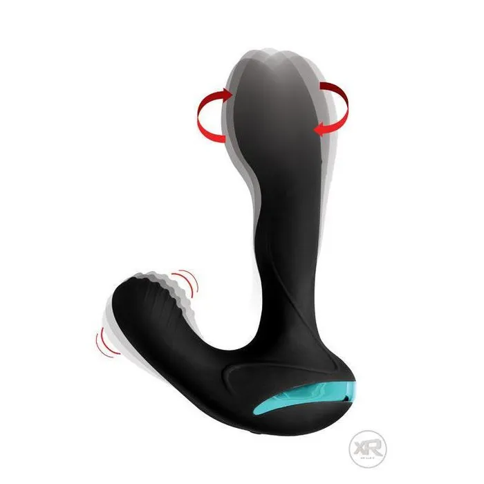 Male Sex Toys Prostatic Play Maverick Rotating Vibrating Silicone Prostate Stimulator