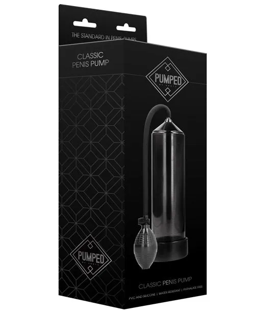 Male Sex Toys Pumped By Shots Classic Penis Pump Black Pumped