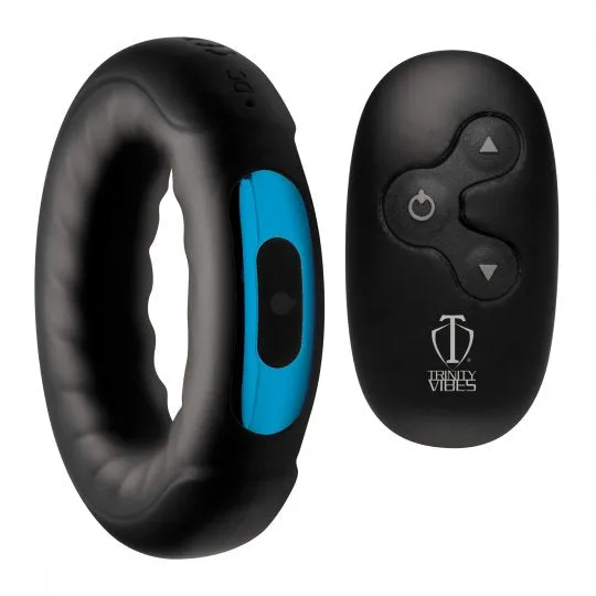Male Sex Toys Remote Control 7X Silicone Cock Ring Trinity Men