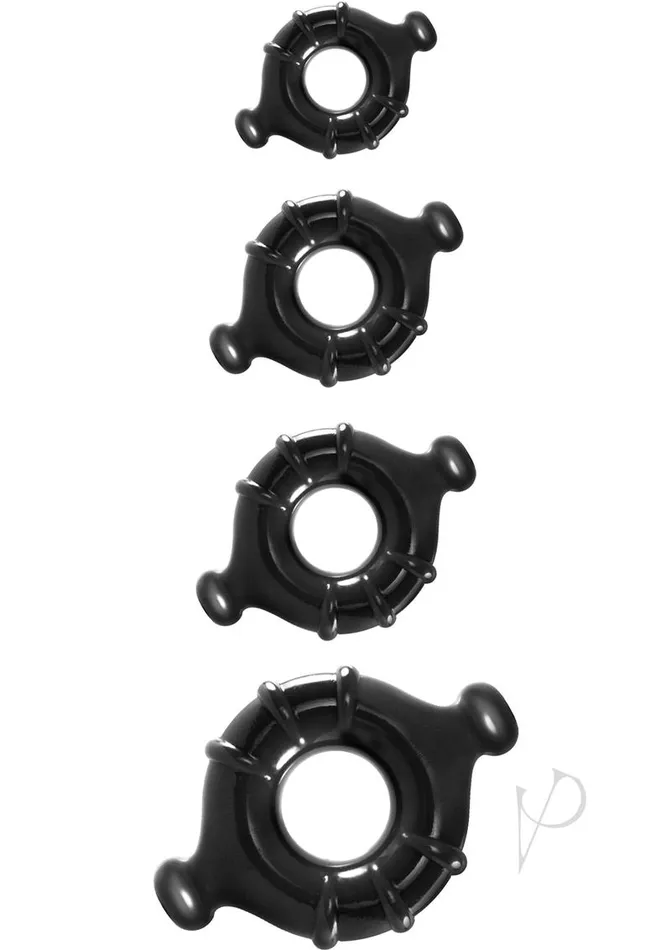 Male Sex Toys Renegade Renegade Vitality Cock Ring Kit 4 Per Set Black Male Sex Toys Renegade Renegade Vitality Cock Ring Kit 4 Per Set Black