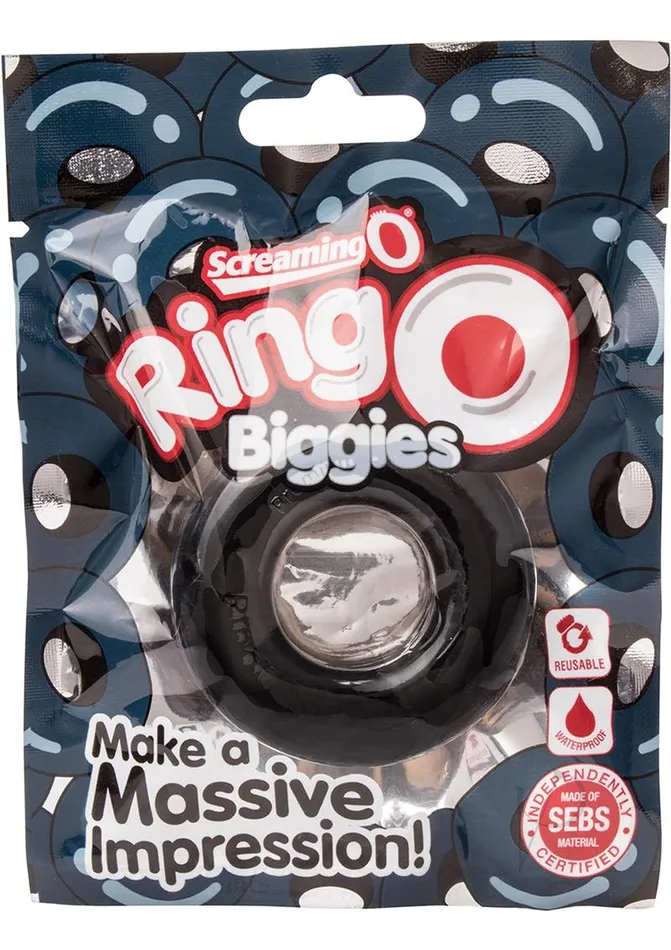 Male Sex Toys Ring O RingO Biggies Cock Ring Waterproof Black