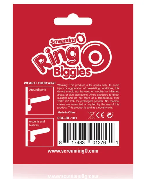 Male Sex Toys Ring O RingO Biggies Cock Ring Waterproof Black
