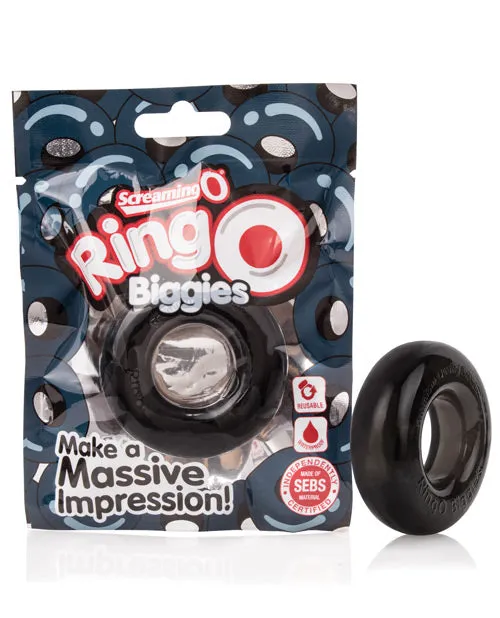 Male Sex Toys Ring O RingO Biggies Cock Ring Waterproof Black