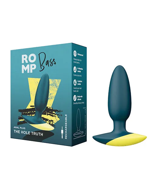 Male Sex Toys Romp Romp Bass Rechargeable Silicone Anal Plug Green Male Sex Toys Romp Romp Bass Rechargeable Silicone Anal Plug Green