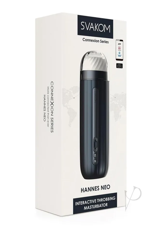 Male Sex Toys Svakom Hannes Neo Interactive Rechargeable Masturbator Black Svakom Male Sex Toys Svakom Hannes Neo Interactive Rechargeable Masturbator Black Svakom