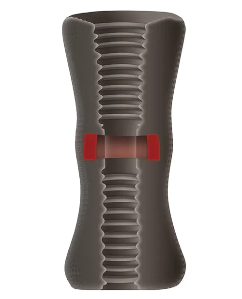 Male Sex Toys Zero Tolerance Zero Tolerance The Vortex Textured Stroker with DVD Download Smoke and Red