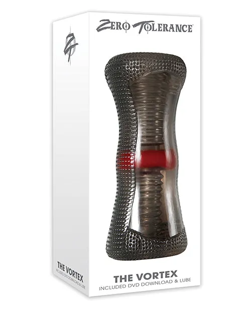Male Sex Toys Zero Tolerance Zero Tolerance The Vortex Textured Stroker with DVD Download Smoke and Red