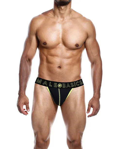 Malebasics Male Sex Toys Male Basics Neon Thong Yellow XL
